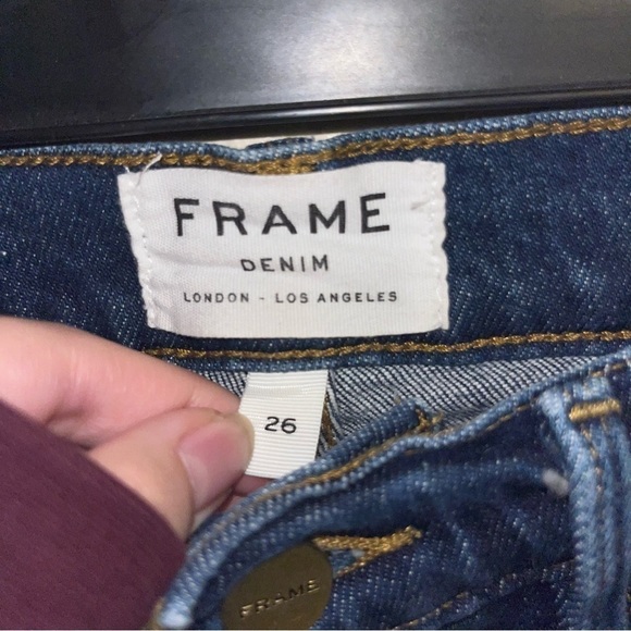 Frame Le High Straight Jeans Size 26 - Picture 6 of 8